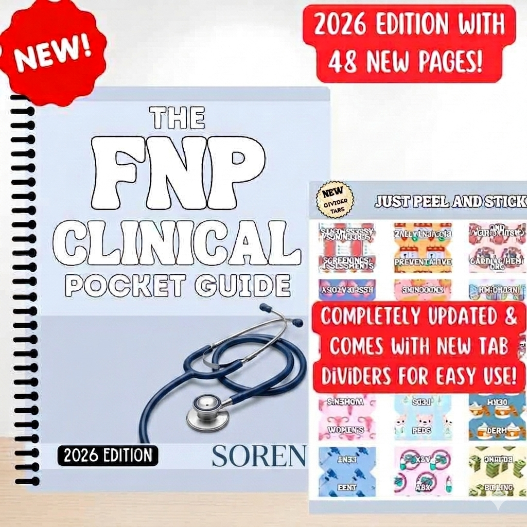 Nursing Made Simple™: FNP Clinical Pocket Guide — NEW 2026 Edition
